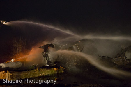 vacant house in Hawthorn Woods IL destroyed by fire 11-8-14 Larry Shapiro photographer shapirophotography.net